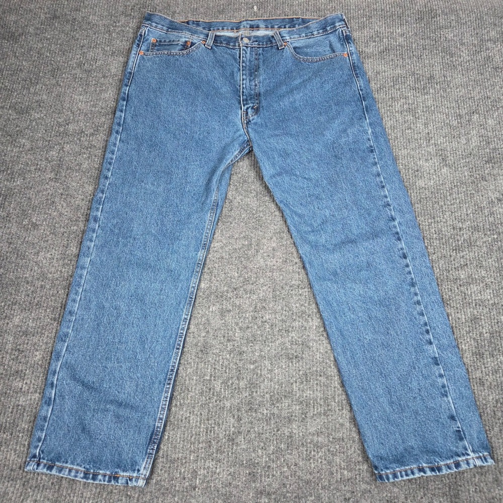 Levis 505 Regular Fit Straight Leg Jeans Mens 40x30 Blue Denim 00505-4891